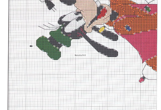 Free cross stitch patterns Disney Christmas (7)