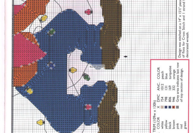 Free cross stitch patterns Disney Christmas (8)