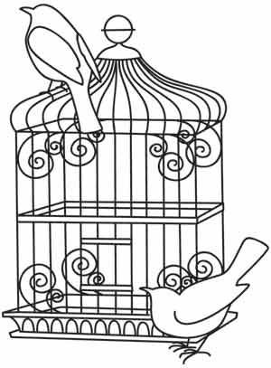 Free embroidery design birds out of the cage