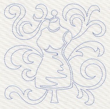 Free embroidery designs stylized manikin