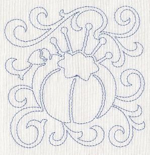 Free embroidery designs stylized pincushions