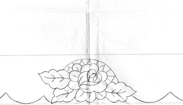 Free embroidery patterns angle with roses (1)