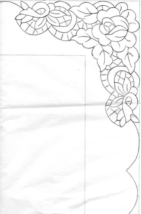 Free embroidery patterns angle with roses (2)