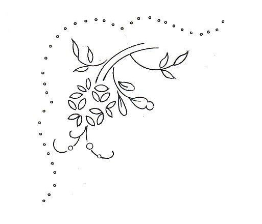 Free embroidery patterns edge handkerchief bonbonniere