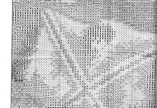 Free pattern cross stitch home painting with a teddy bear hugging a cat (4)