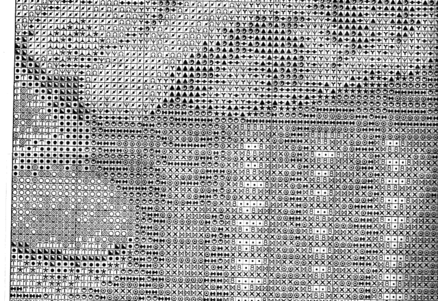 Free pattern cross stitch home painting with a teddy bear hugging a cat (8)