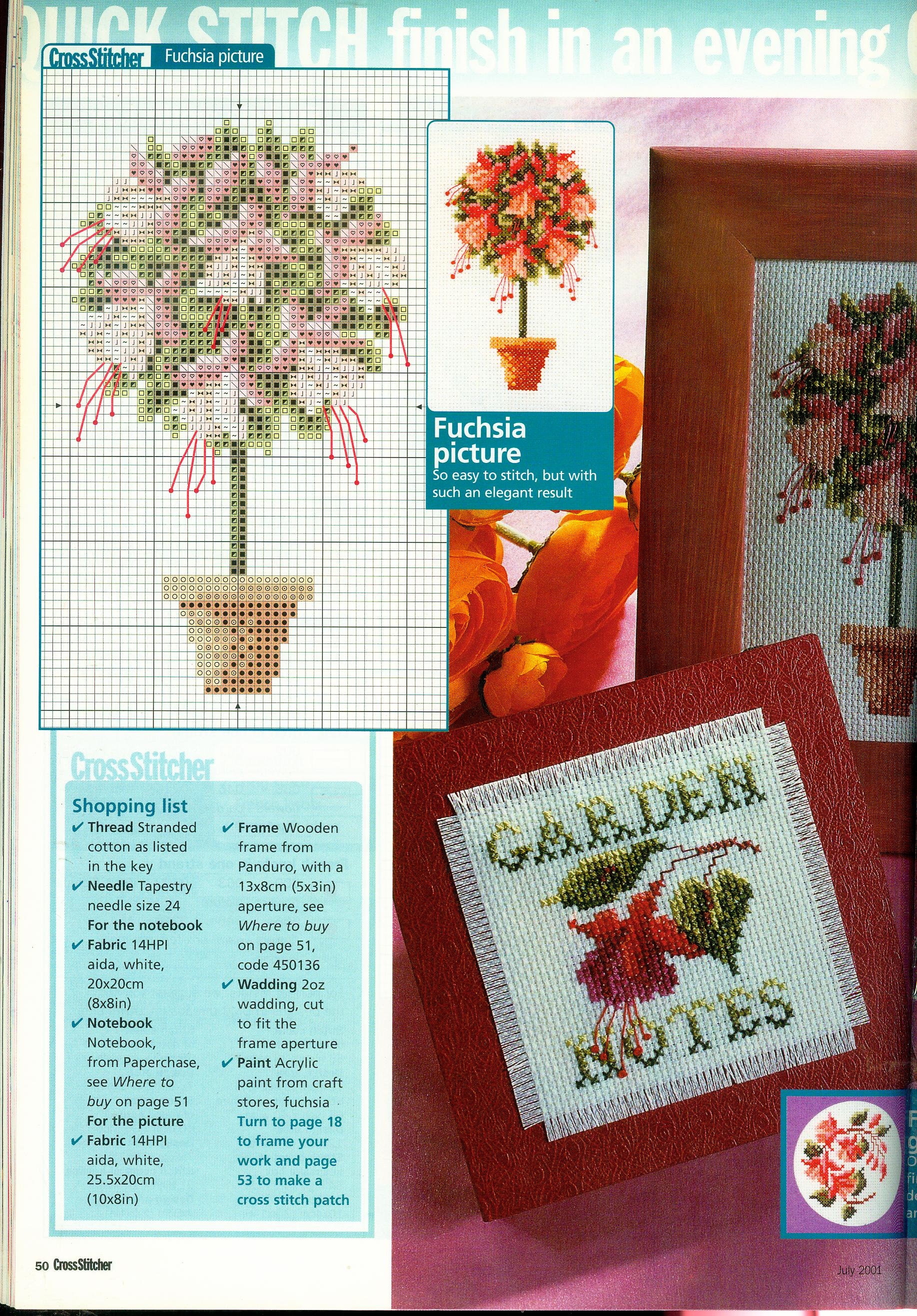 Fresh fuchsias cross stitch pattern (3)