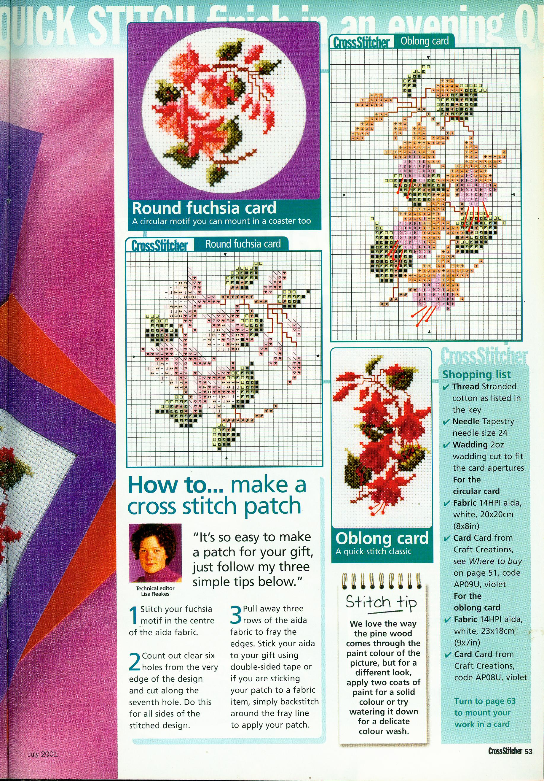 Fresh fuchsias cross stitch pattern (6)
