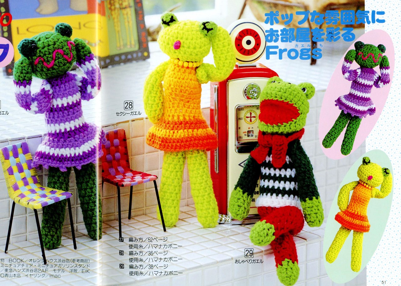Frog with scarf amigurumi pattern (1)