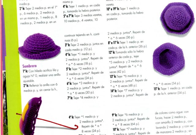 Girl with umbrella amigurumi pattern (5)