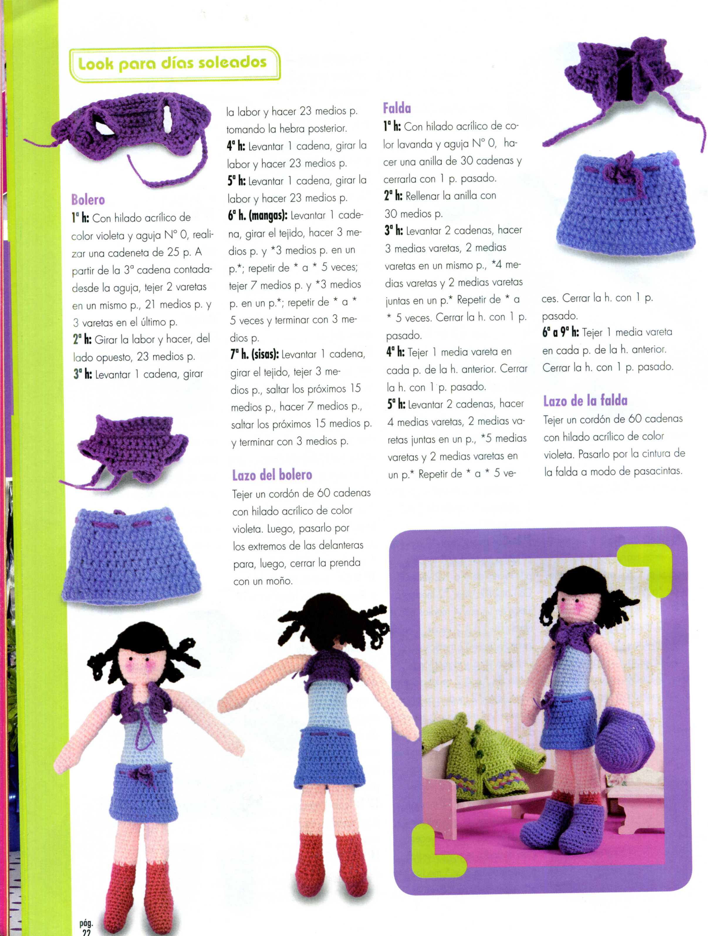 Girl with umbrella amigurumi pattern (7)