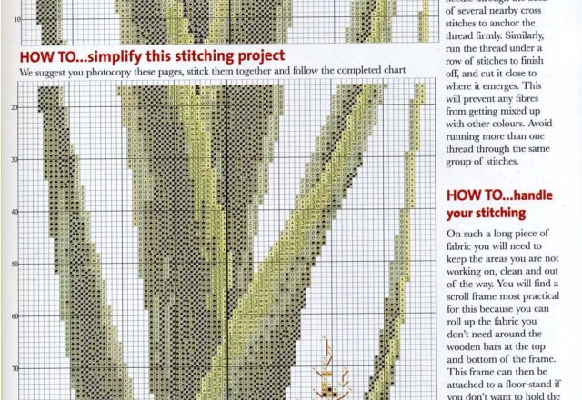 Gladioli flowers cross stitch pattern (3)