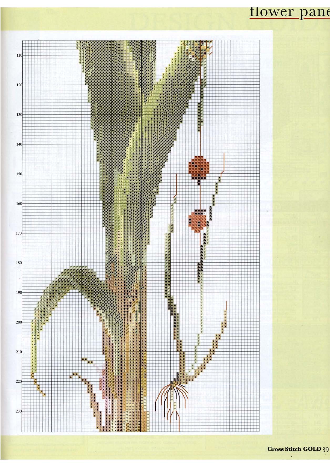 Gladioli flowers cross stitch pattern (4)
