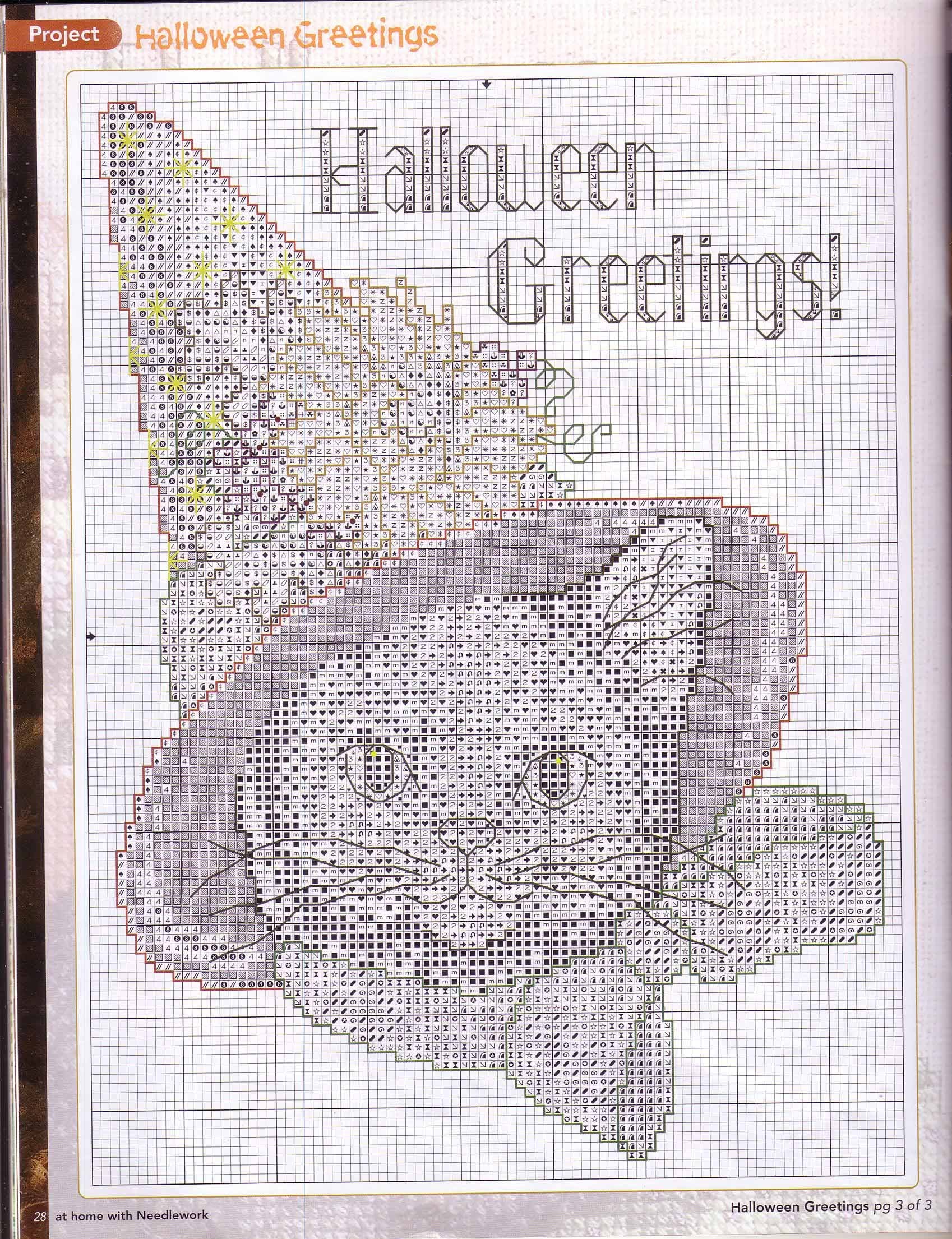 Halloween cat cross stitch pattern (3)