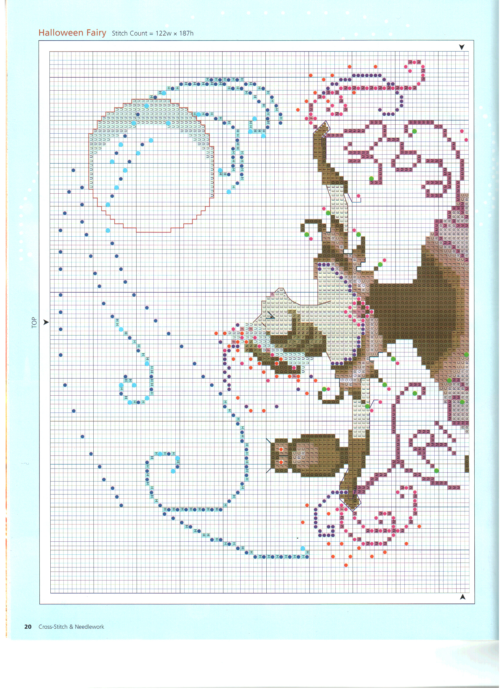 Halloween fairy cross stitch pattern (3)