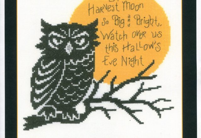 Halloween owl cross stitch pattern (1)