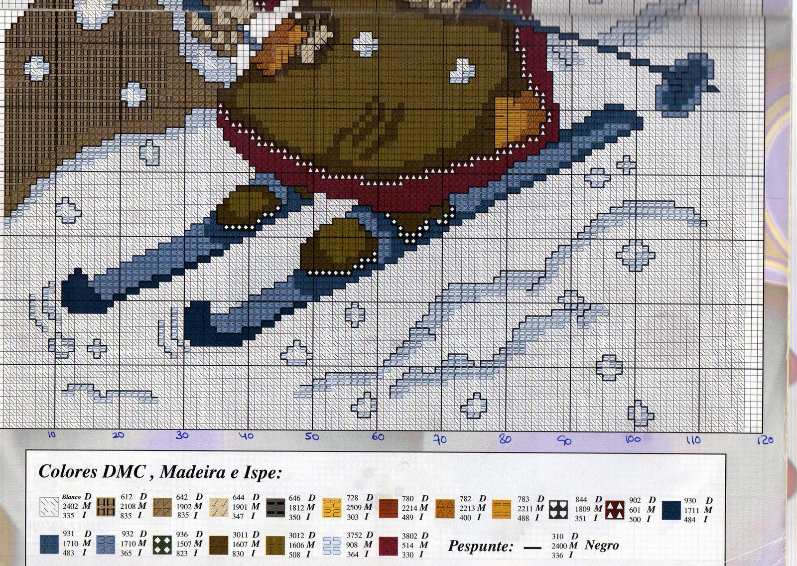 Halloween witch cross stitch pattern (2)