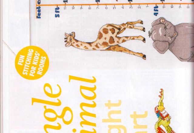 Height chart with jungle animals (1)