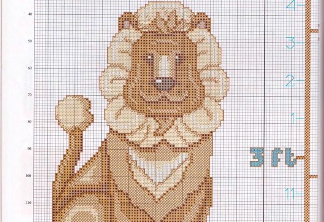 Height chart with jungle animals (3)