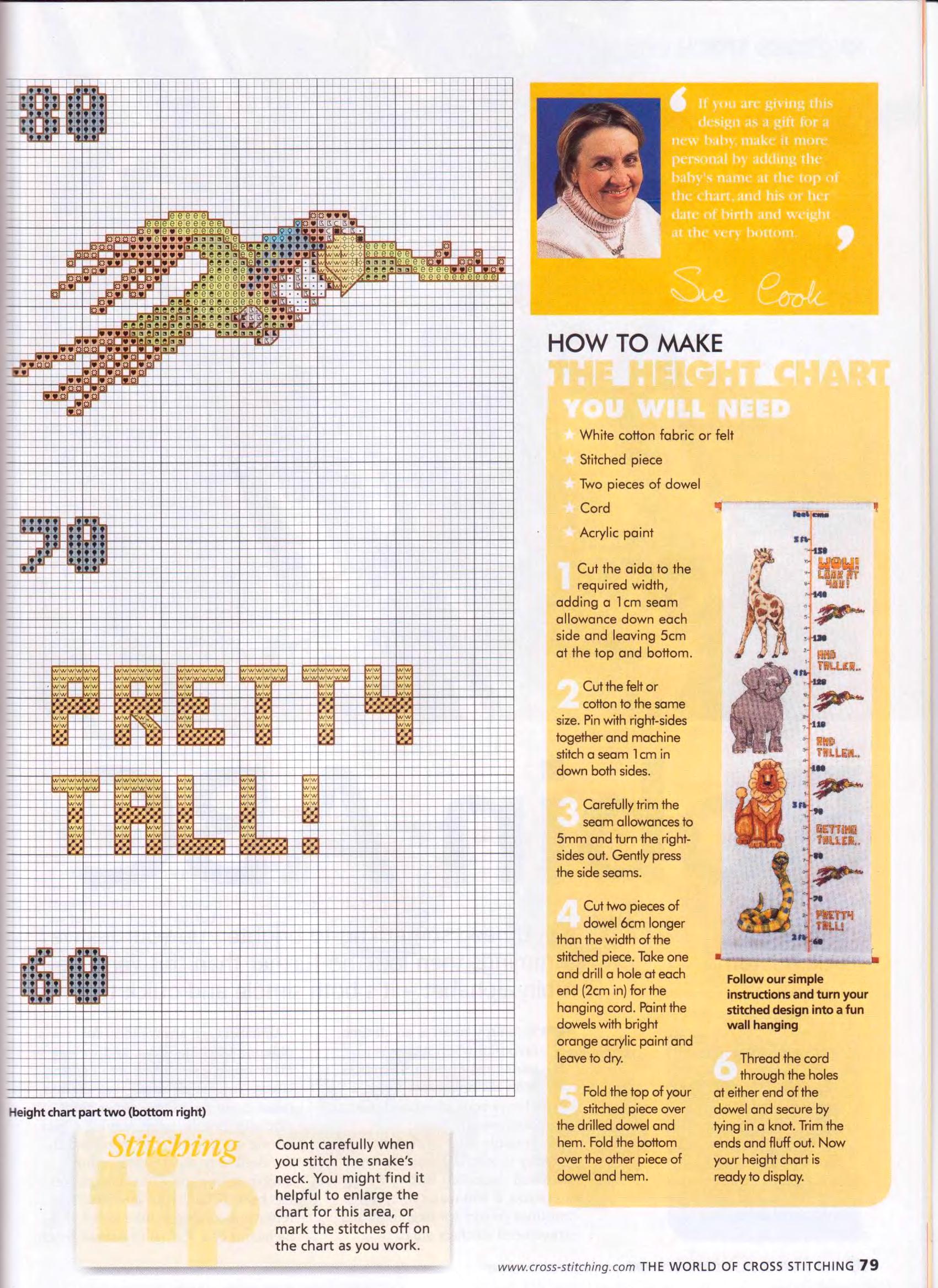 Height chart with jungle animals (6)