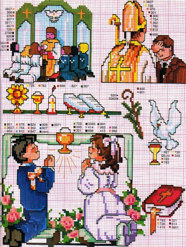 Holy Communion and Confirmation cross stitch pattern