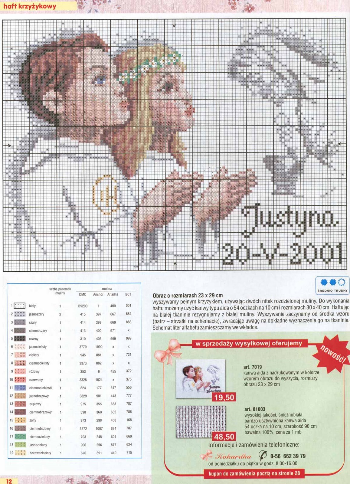 Holy communion cross stitch pattern (2)