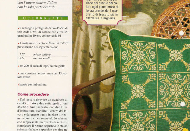 Home pillow with geometric patterns cross stitch pattern (1)