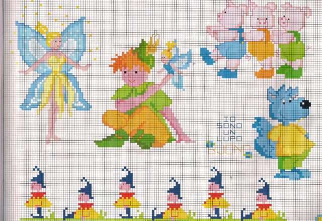 I am a good wolf cross stitch pattern