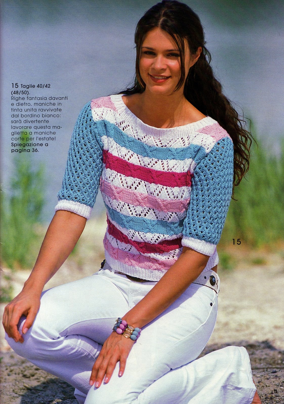 Jersey short sleeve shirt knitting pattern (1)