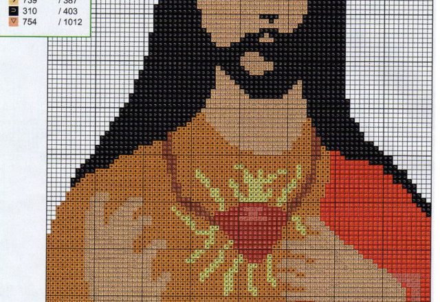 Jesus with few colors