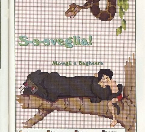 Kaa Mowgli and Bagheera