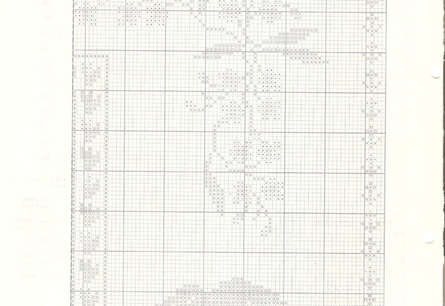 Kitchen panel vase of flowers and door cross stitch pattern (4)
