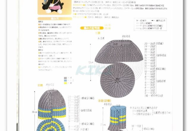 Kittens blacks romantic amigurumi pattern (2)