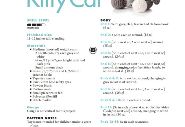 Kitty Cat grigio amigurumi (1)