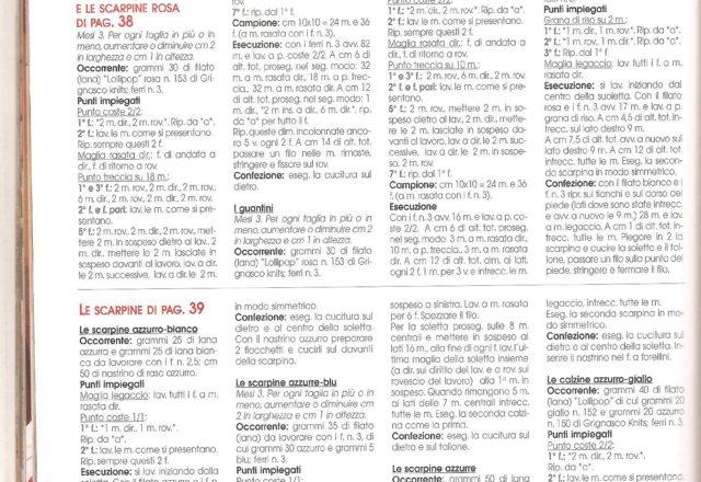 Knitted slippers knitting pattern (2)