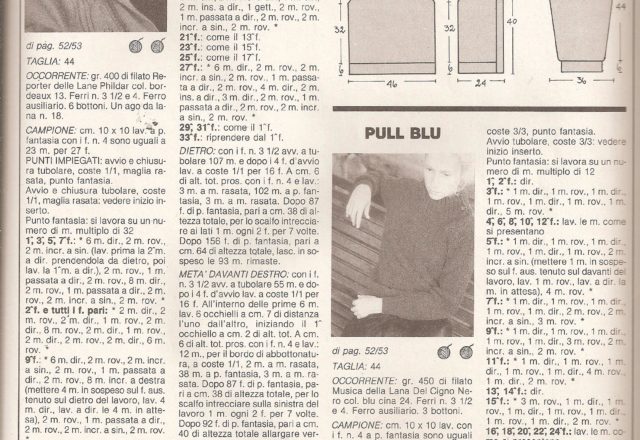 Light blue pull knitting pattern (2)