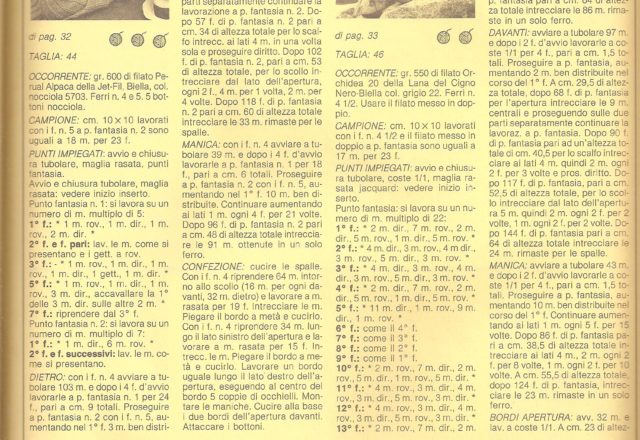 Light brown pull knitted knitting pattern (2)