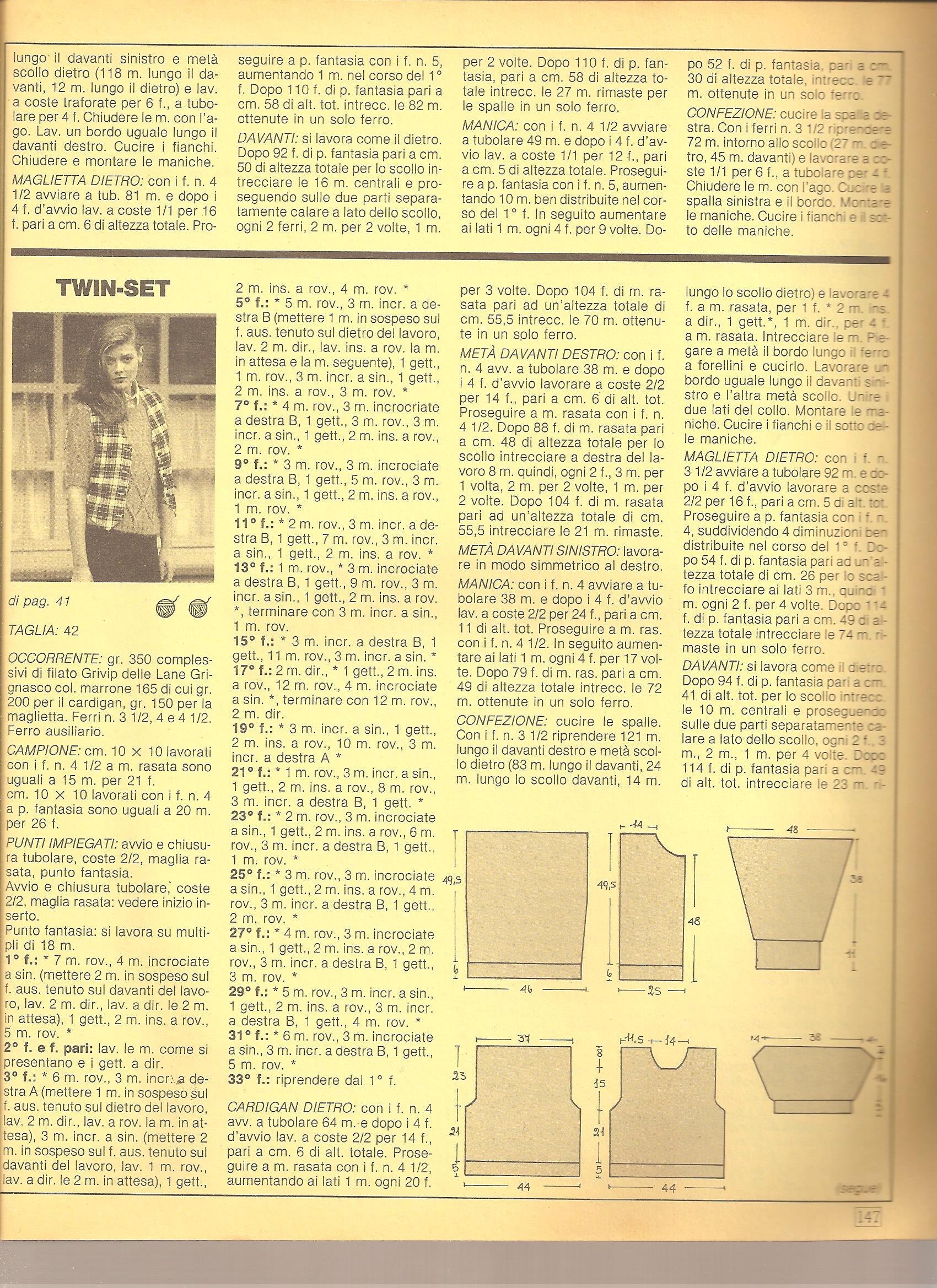 Light brown twin set knitting pattern (2)