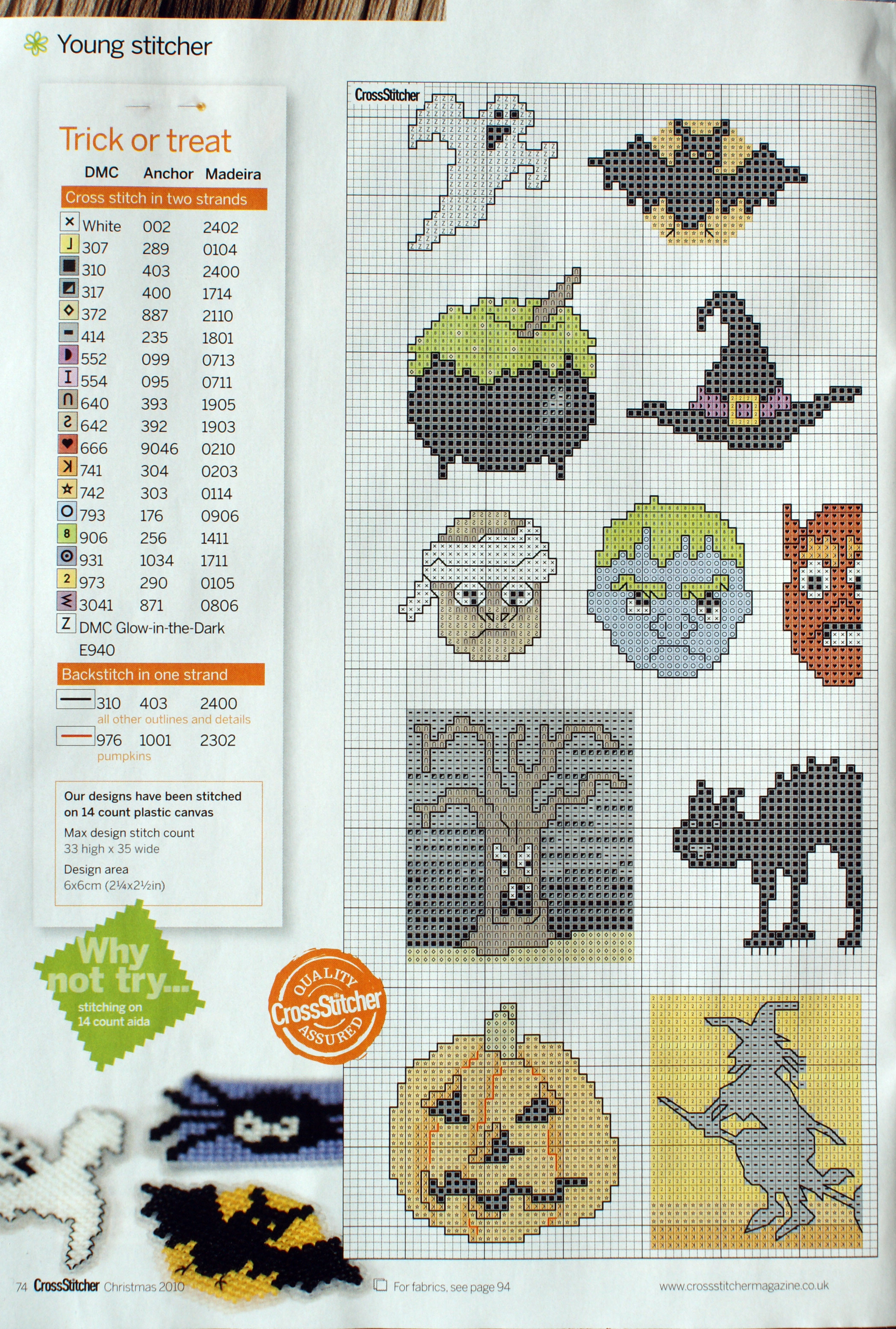 Little cross stitch pattern of Halloween (2)