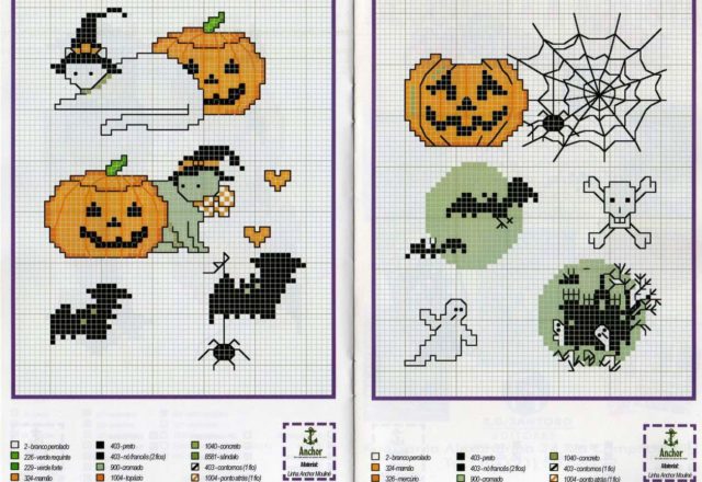 Little cross stitch pattern of Halloween (4)