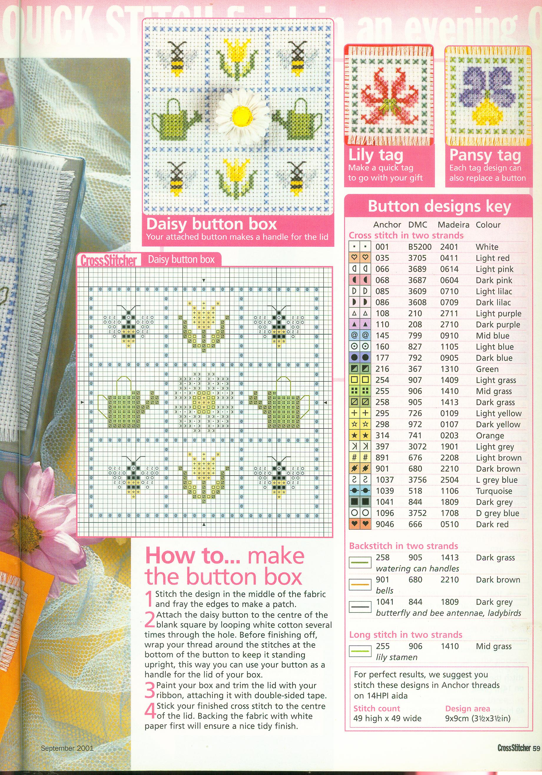 Little fresh flowers cross stitch pattern (2)