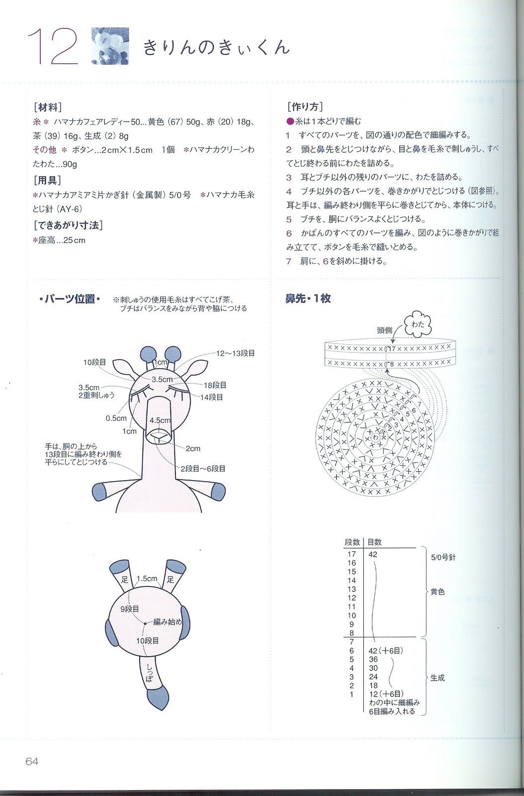 Little giraffe amigurumi pattern 1 (2)