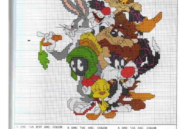 Looney Tunes characters cross stitch patterns
