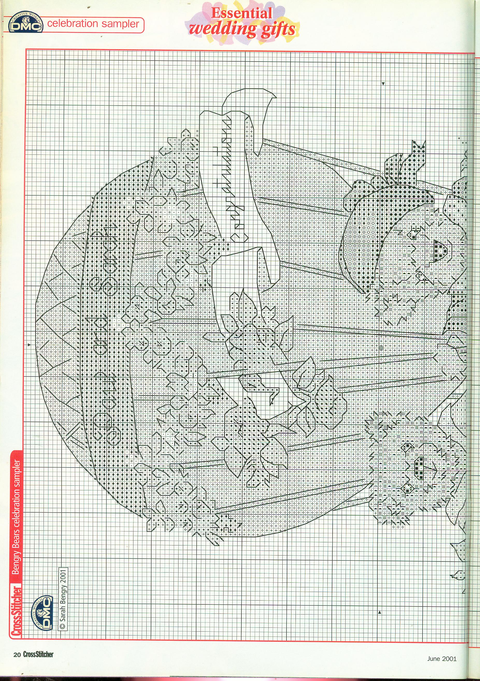 Loveable bears cross stitch pattern (2)