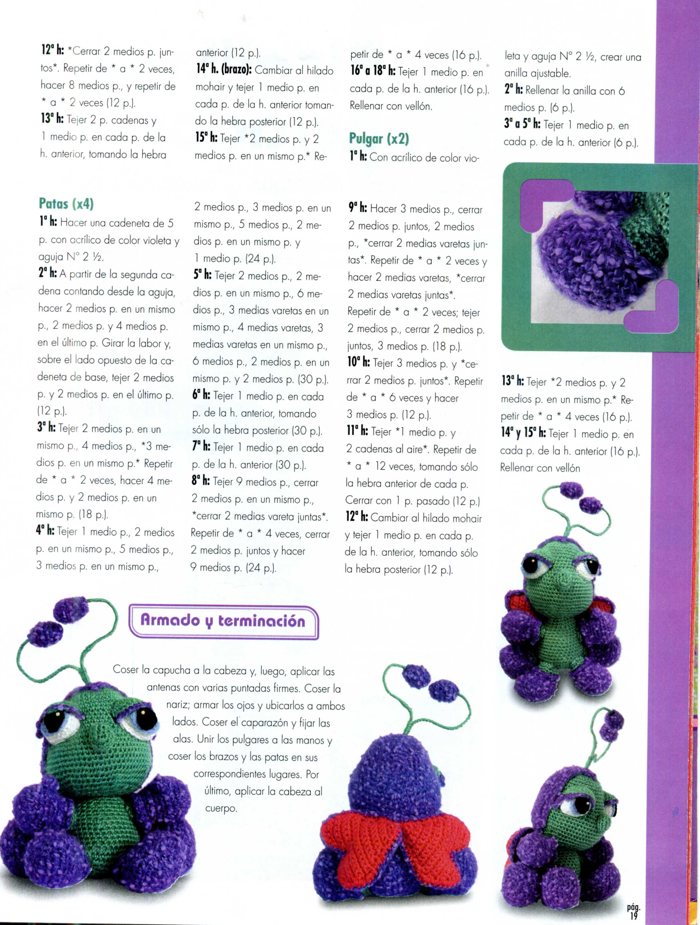 Lovely bug amigurumi pattern (6)