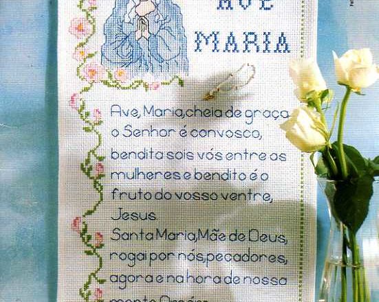 Madonna with prayer Hail Mary (1)