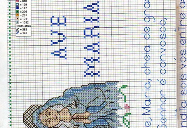 Madonna with prayer Hail Mary (3)