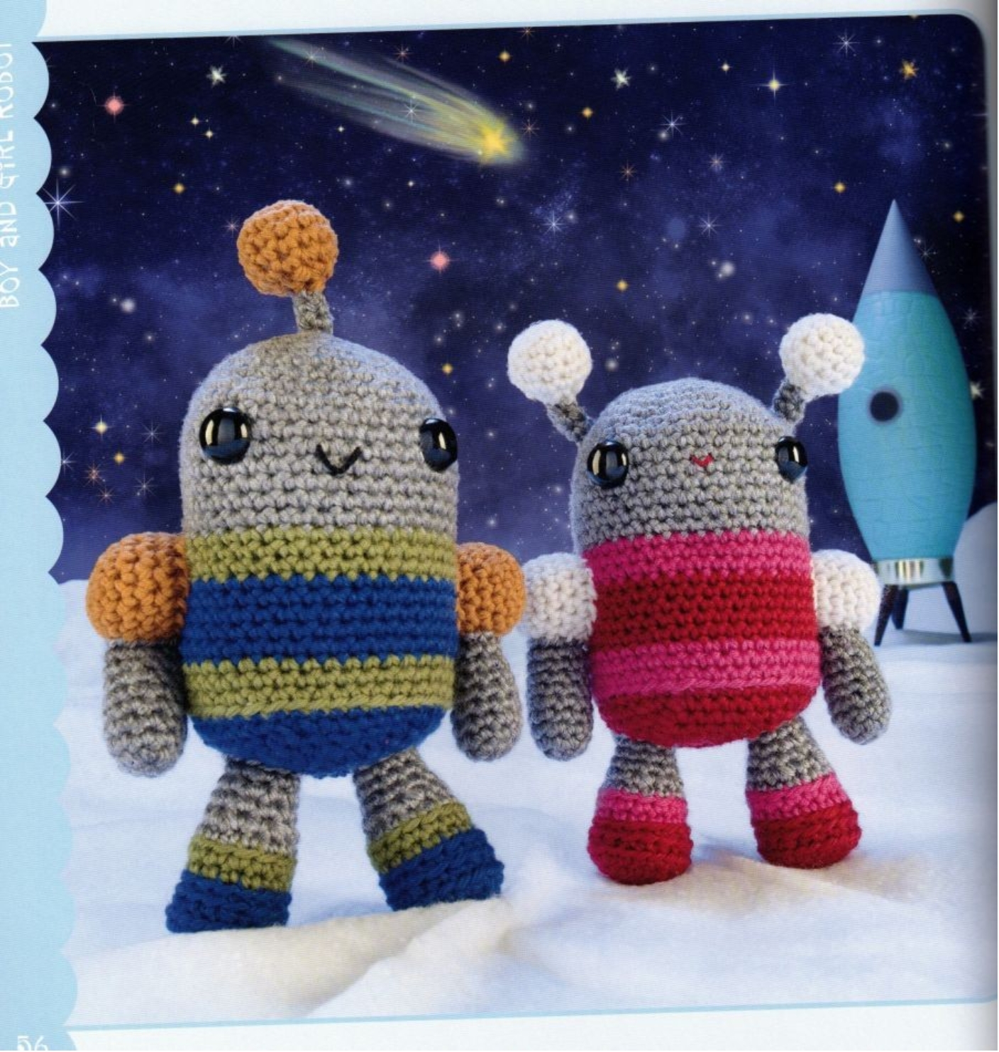 Male and female robot amigurumi pattern (2)