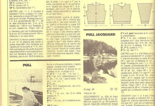 Men pull jacquard knitting pattern (2)