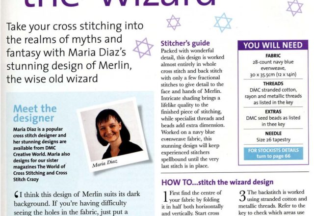 Merlin the Wizard cross stitch pattern (1)